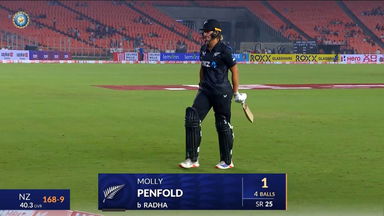 IND-W vs NZ-W 2024, 1st ODI: Molly Penfold Wicket