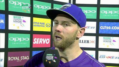 CLT20 2014 M9: HOB vs NK  –   Interview – Aiden Blizzard