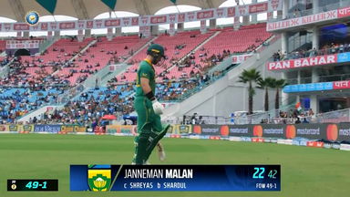 IND vs SA 2022, 1ST ODI: Janneman Malan  Wicket