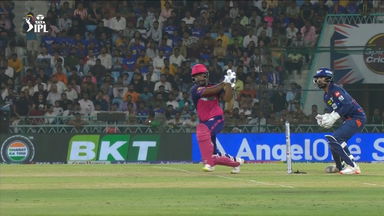 Samson welcomes Bishnoi is style with 4,4,6