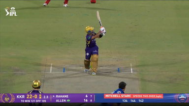 IPL 2026 M51: DC vs KKR - Ajinkya Rahane Six