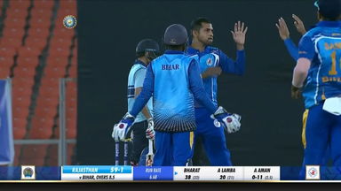 Syed Mushtaq Ali Trophy 2020-21, QF4 - Bihar vs Rajasthan: Fall of wickets