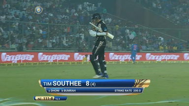 IND vs NZ 2017, 1st T20I: Tim Southee Wicket
