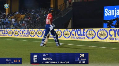 IND-W vs ENG-W 2023, 3RD T20I: Amy Jones Wicket