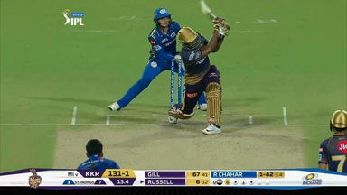 M47: KKR vs MI – Andre Russell Six
