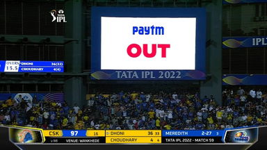 M59: CSK vs MI – Mukesh Choudhary Wicket