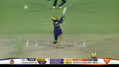 M54: SRH vs KKR – Dinesh Karthik Six