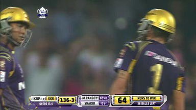 M60: KKR vs KXIP – Manish Pandey Six
