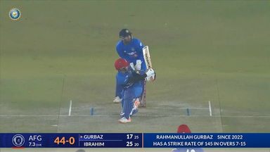 IND vs AFG 2024, 1ST T20I: Rahmanullah Gurbaz Six