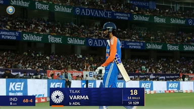 IND vs ENG 2025, 3rd T20I: Tilak Varma Wicket