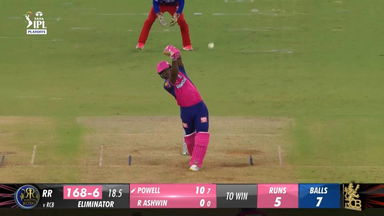 Eliminator: RR vs RCB – Rovman Powell Six