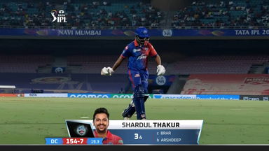 M64: PBKS vs DC – Shardul Thakur Wicket