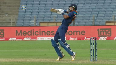 IND vs ENG 2021, 1st ODI : Krunal Pandya Six