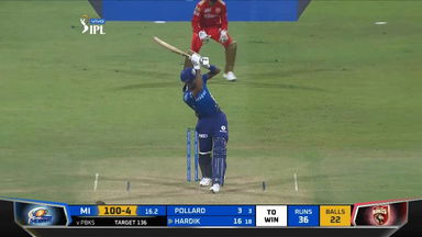 M42: MI vs PBKS – Hardik Pandya Six