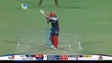 M26: DD vs KKR – Prithvi Shaw Six