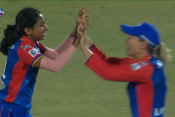 Maiden WPL wicket: Minnu Mani gets Gardner