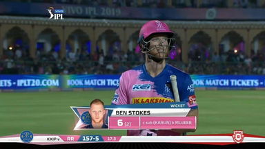M04: RR vs KXIP – Ben Stokes Wicket