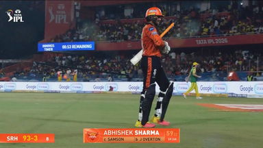 IPL 2026 M27: SRH vs CSK - Abhishek Sharma Wicket