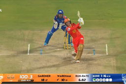 Six: Match 19, Gujarat Giants vs Mumbai Indians, WPL 2026: Georgia Wareham Six