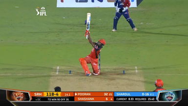 M50: DC vs SRH – Nicholas Pooran Six