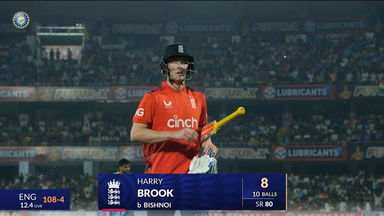 IND vs ENG 2025, 3rd T20I: Harry Brook Wicket