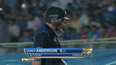 IND vs NZ 2016, 5th ODI: Corey Anderson  Wicket