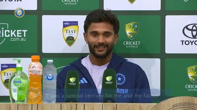 It's a special moment to score my maiden international century in presence of my father: Nitish Kumar Reddy