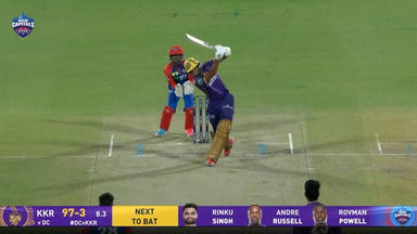 IPL 2025 M48: DC vs KKR - Angkrish Raghuvanshi Six