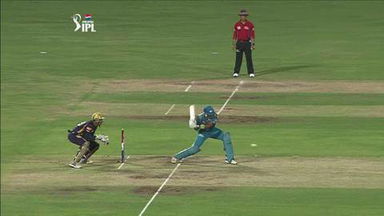 M56: PWI vs KKR – Robin Uthappa Wicket
