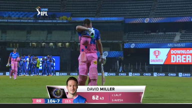 M07: RR vs DC – David Miller Wicket