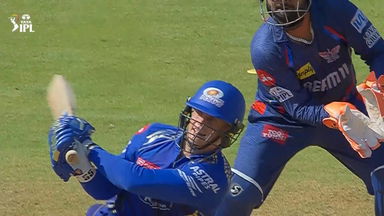 IPL 2025 M45: MI vs LSG - Ryan Rickelton Six