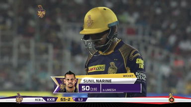 M03: KKR vs RCB – Sunil Narine Wicket