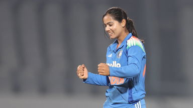 Vaishnavi Sharma's maiden ODI wicket