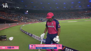 IPL 2025 M23: GT vs RR - Tushar Deshpande Wicket