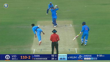 SMAT 2024 QF4, Mumbai vs Vidarbha: Apoorv Wankhade's solid knock of 51(33)