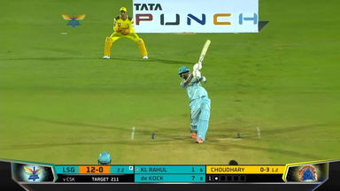 M07: LSG vs CSK – K L Rahul Six