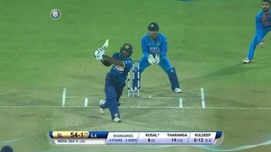 IND vs SL 2017, 2nd T20I: Kusal Perera Six