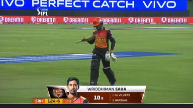 M52: RCB vs SRH – Wriddhiman Saha Wicket