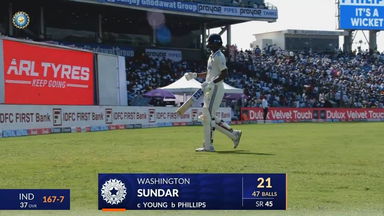 IND vs NZ 2024, 2nd Test: Washington Sundar Wicket