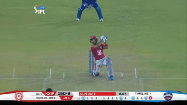 M13: KXIP vs DC – Mandeep Singh Six