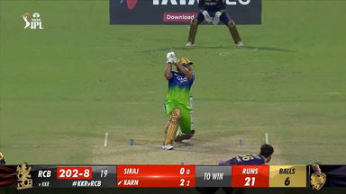 M36: KKR vs RCB – Karn Sharma Six