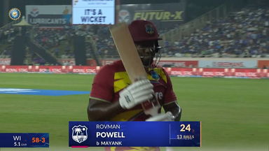 IND vs WI 2026, 2nd T20I: Rovman Powell Wicket