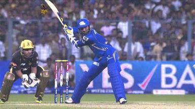 M33: KKR vs MI – Harbhajan Singh Six