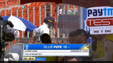 IND vs ENG 2021, 4th Test, Day 3: Ollie Pope Wicket