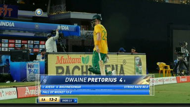 IND vs SA 2022, 2ND T20I: Dwaine Pretorius Wicket