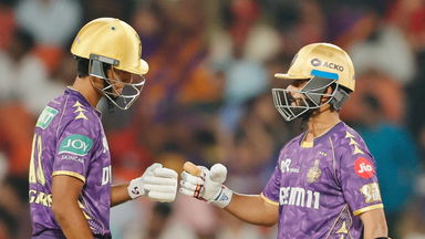 Delightful strokes: Rahane, Angkrish end powerplay in style