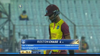 IND vs WI 2022, 1ST T20I: Roston Chase Wicket