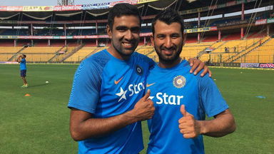 Two rockstars, One frame - Presenting the Ashwin-Pujara rendezvous