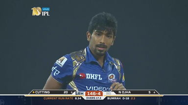 M10: MI vs SRH  –  Jasprit Bumrah 3 Wickets