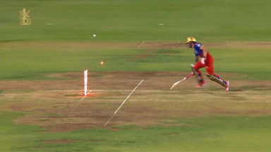 Brilliant direct hit run out ft. Padikkal